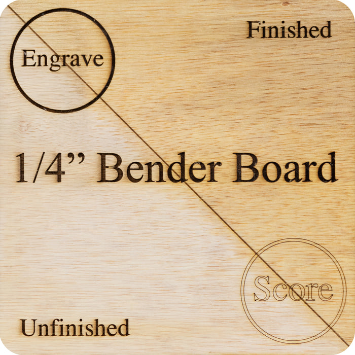 Bender Board 1/4 Inch Unfinished