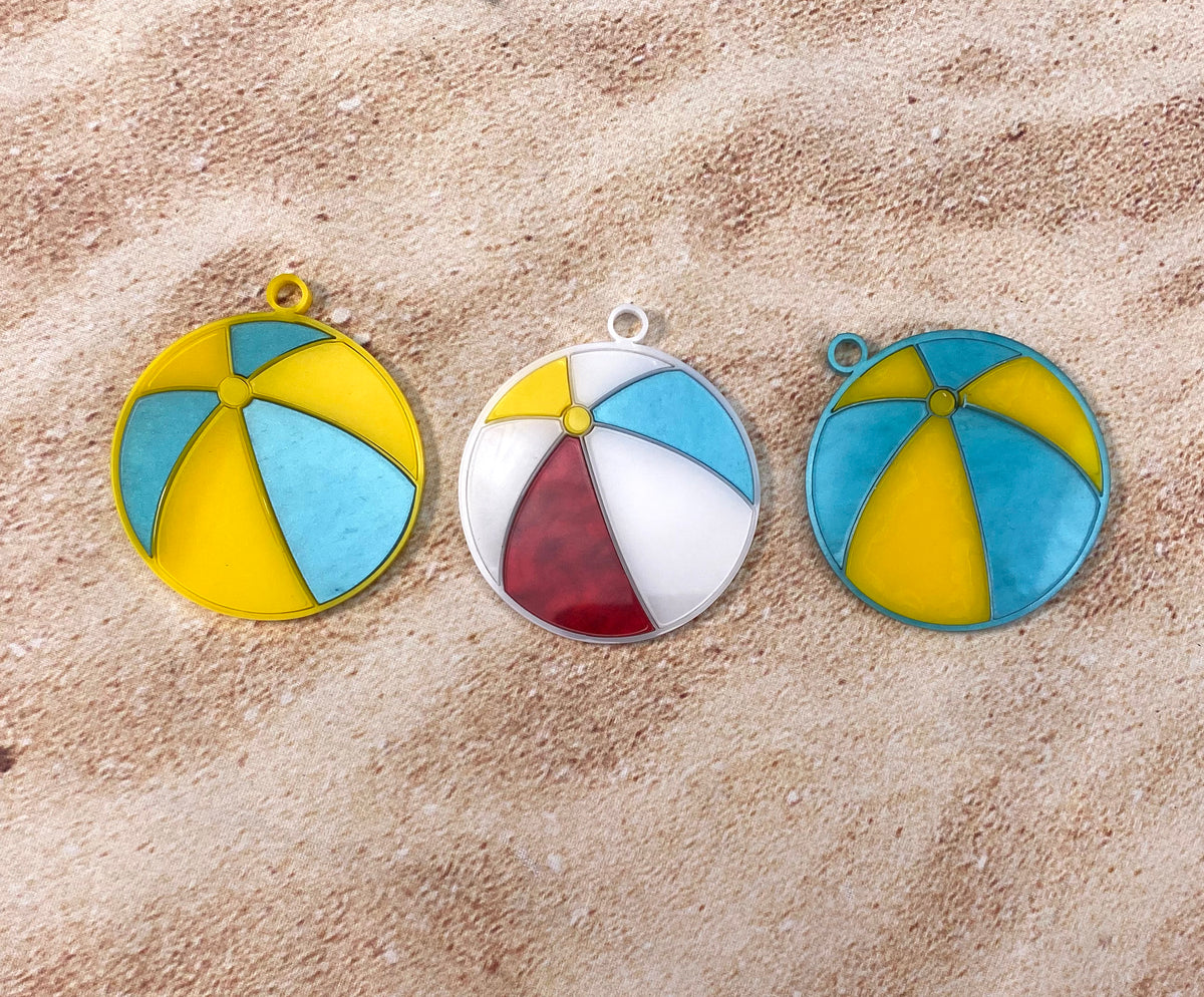 Beach ball earrings discount