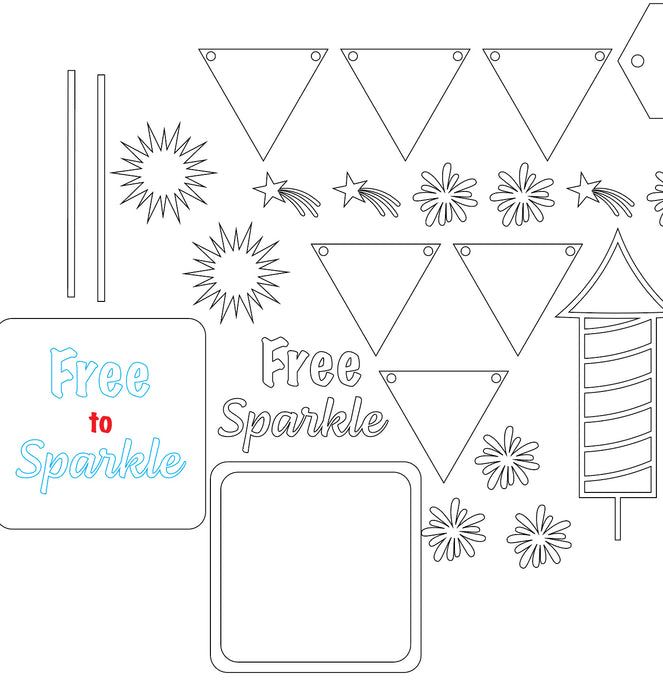 Free To Sparkle Digital File by Kira Todd