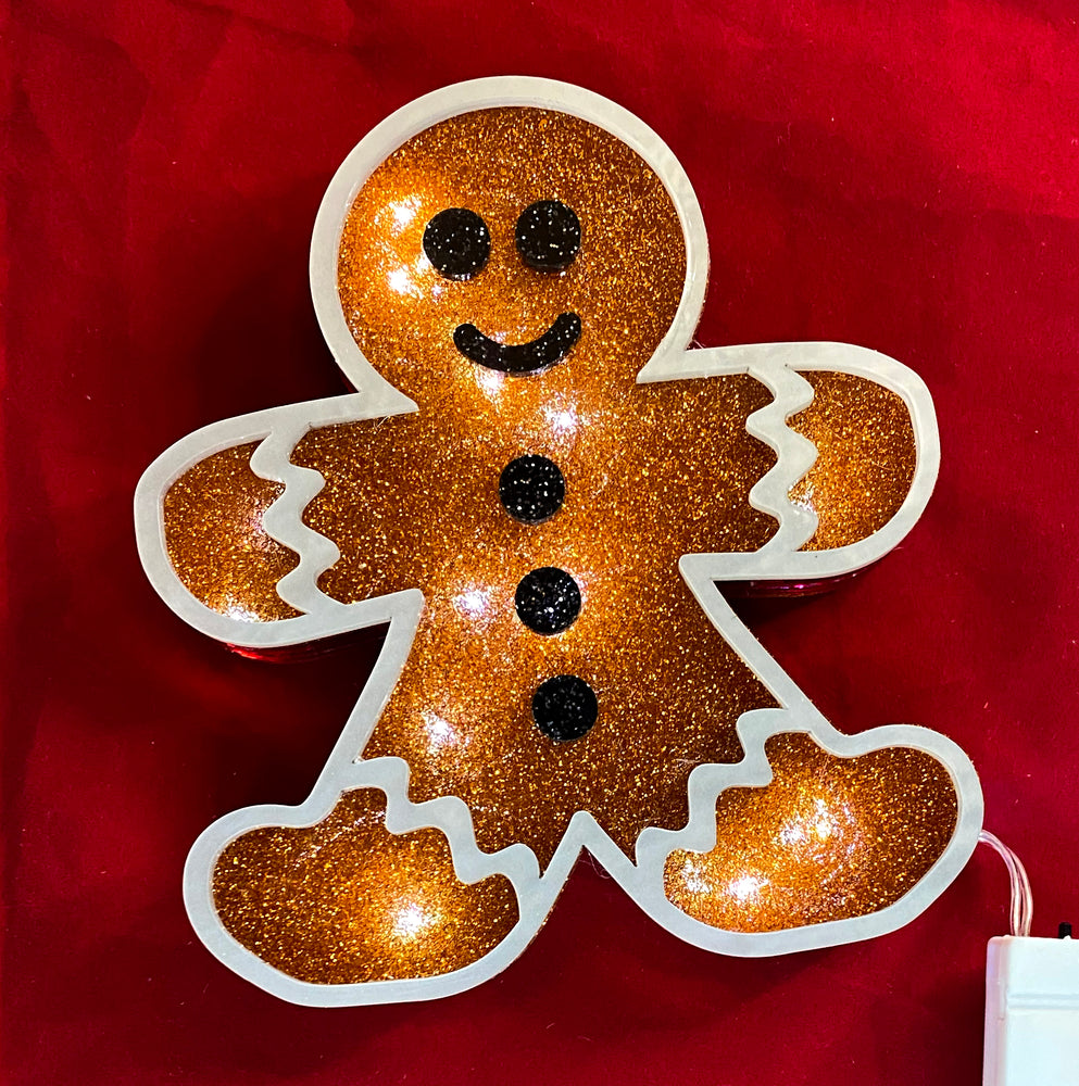 Gingerbread Cookie Lightbox Shelf Sitter Digital File by Kira Todd