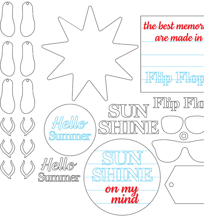 Flip Flops and Sunshine Digital File by Kira Todd